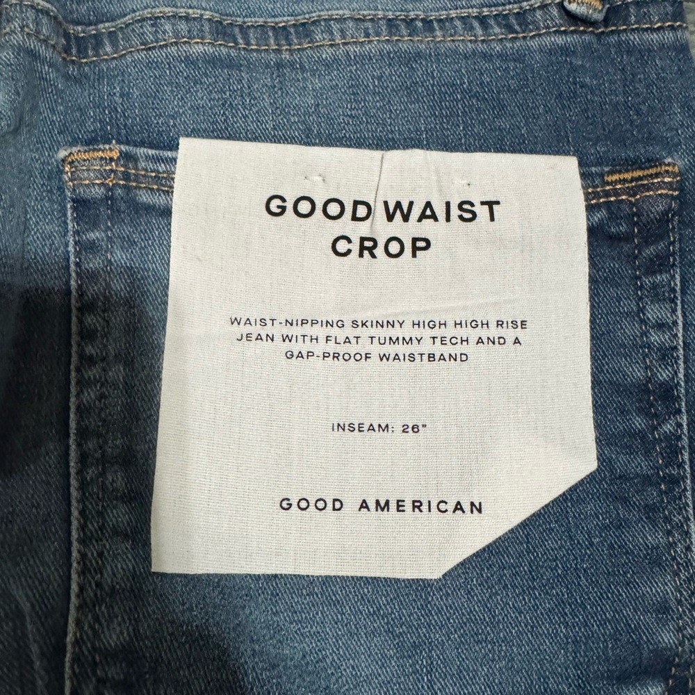 Good American Cropped Jeans size 2